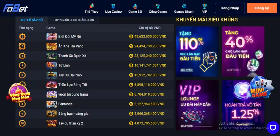 Chọn phương thức rút tiền tại s666111